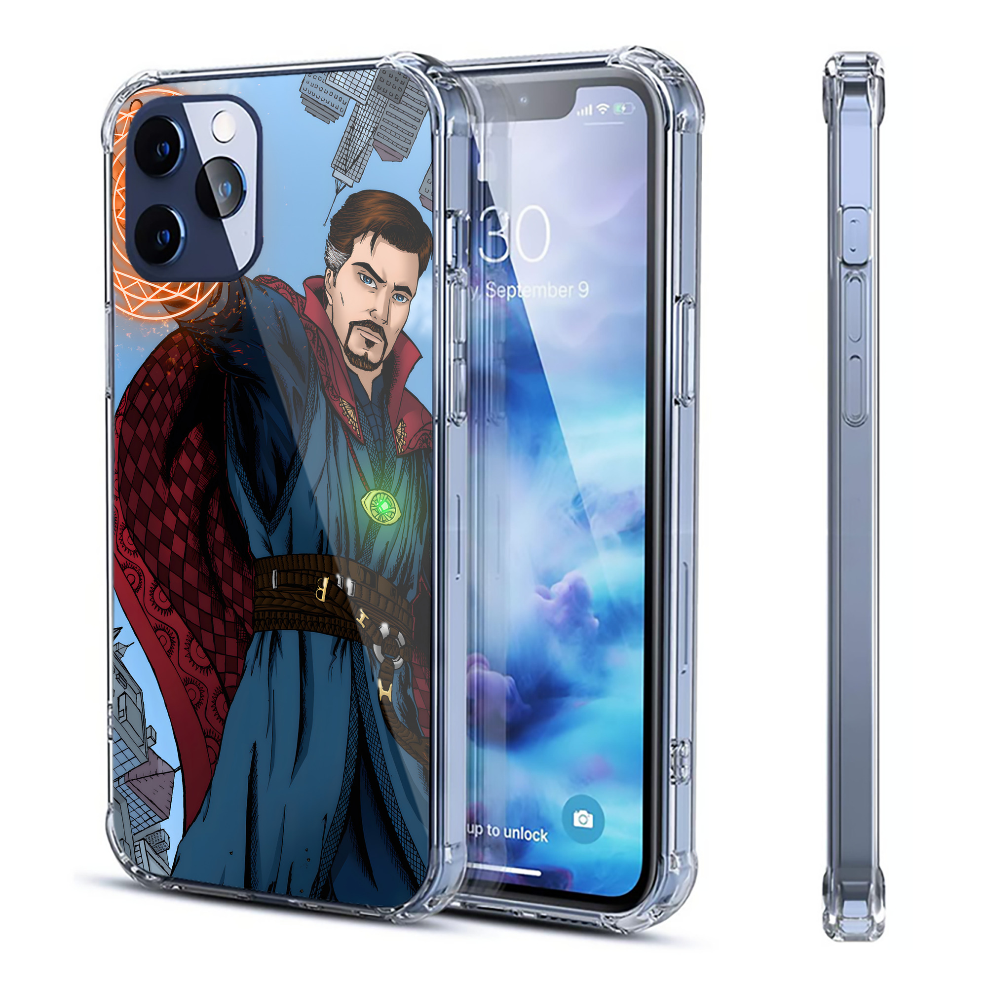 （画像用） アベンジャーズ The Avengers 【iPhone 12シリーズ対応】透明スマホケース（クリアソフトケース）